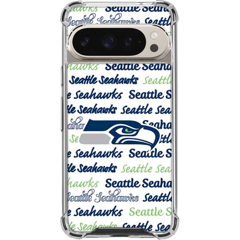 NFL Seattle Seahawks Print Pixel 9/9 Pro Clear Case